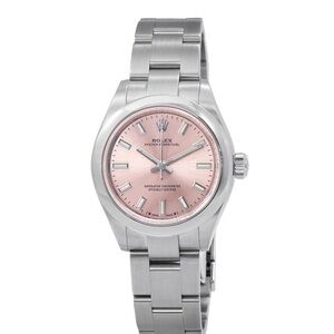 Rolex Oyster Perpetual Pink Dial Stainless Steel Bracelet